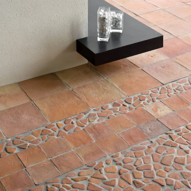 Handmade Terracotta tiles with treatment 30x30 cm