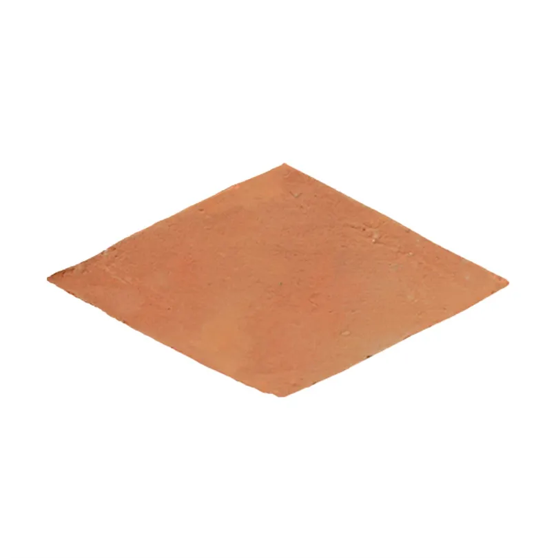Handmade terracotta tiles with treatment rhombus 12,5x25 cm