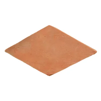 Handmade terracotta tiles with treatment rhombus 13x23,5 cm 2
