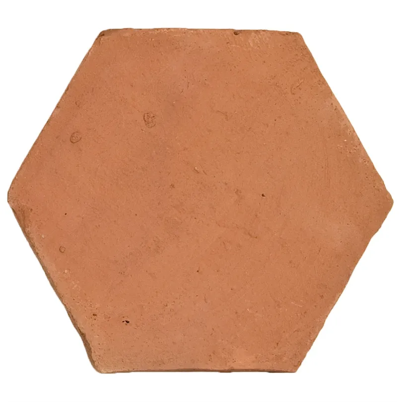 Terre cuite faite à la main avec traitement Hexagone 20x23 cm