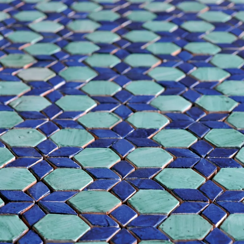 Carrelage Mosaïque Le Miniature Fiori 3 su rete 27,5X32,5 cm