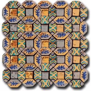 Tessere Mosaico Le Miniature Decorazione 8 su rete 26,5X26,5 cm