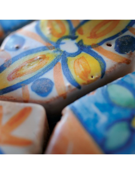 Tessere Mosaico Le Miniature Losanga Policromo su rete 29,6X28,5 cm