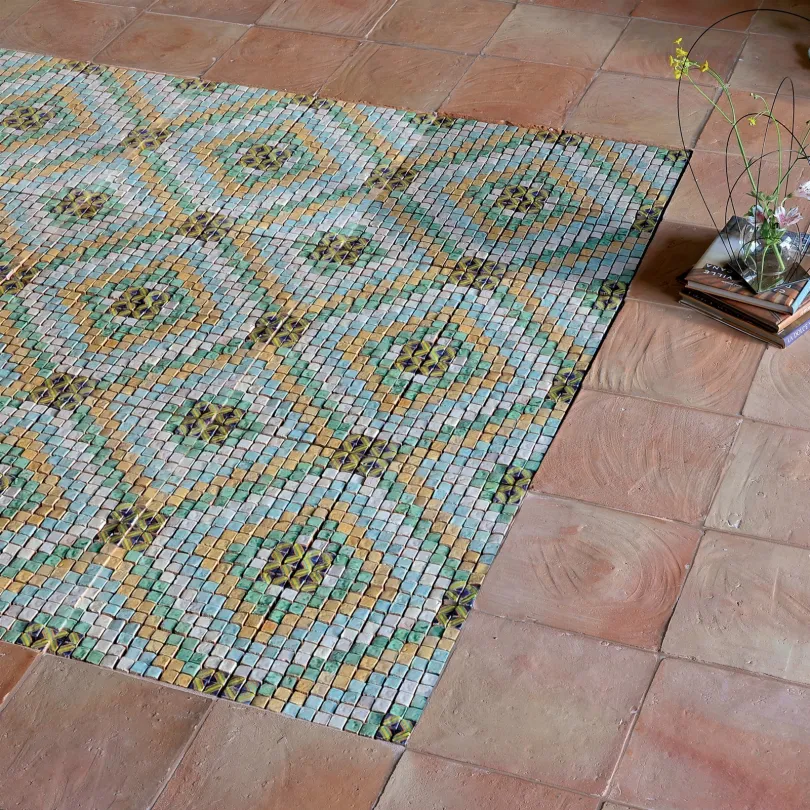 Mosaic tiles Le Miniature Acquerelli 8 on mesh 29,6X29,6 cm