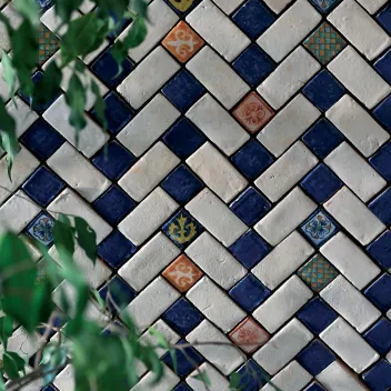 Carrelage Mosaïque Le Miniature Geometria 2 su rete 27,5X32,5 cm 2