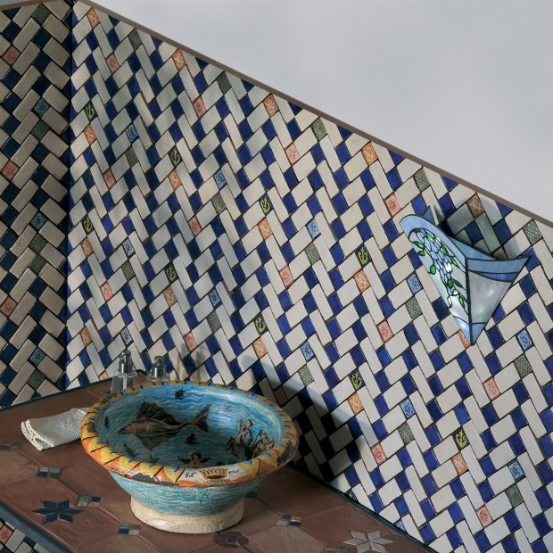Mosaikfliesen Le Miniature Geometria 2 auf Netz 27,5X32,5 cm