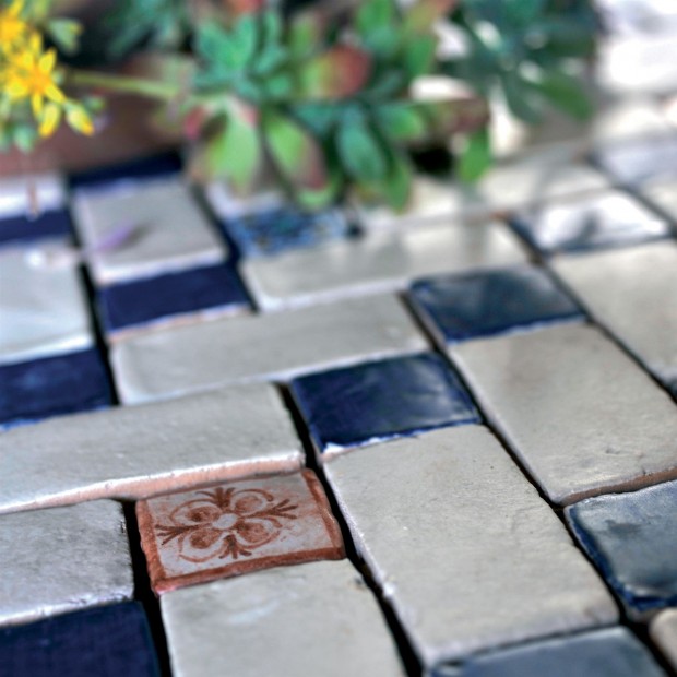 Mosaikfliesen Le Miniature Geometria 2 auf Netz 27,5X32,5 cm