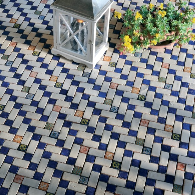 Mosaic tiles Le Miniature Geometria 2 on mesh 27,5X32,5 cm