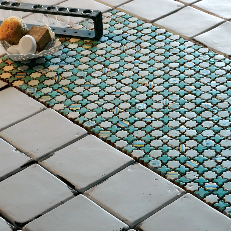 Carrelage Mosaïque Le Miniature Stella/intarsio 1 su rete 30,5X30,5 cm