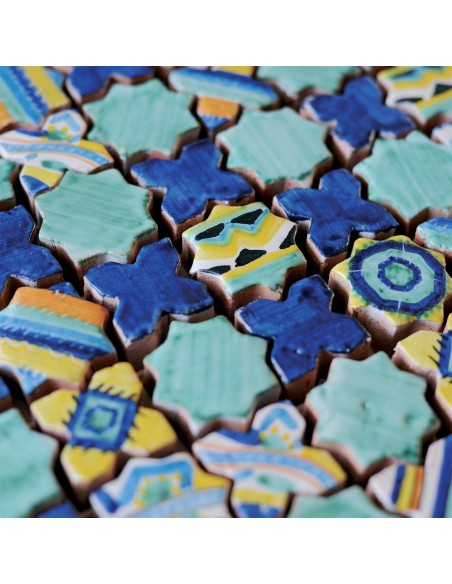 Mosaikfliesen Le Miniature Stella/intarsio 2 auf Netz 30,5X30,5 cm