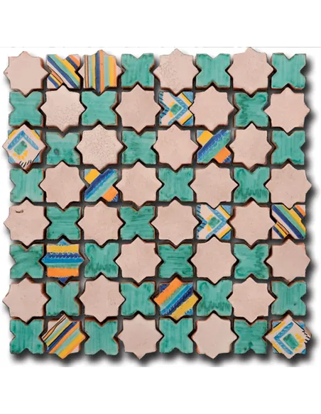 Tessere Mosaico Le Miniature Stella/intarsio 3 su rete 30,5X30,5 cm Tessere Mosaico Le Miniature Stella/intarsio 3 su rete 30,5X30,5 cm