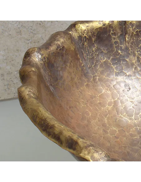 Handmade bathroom sink Ottone Antico Maestri Ramai Handmade bathroom sink Ottone Antico Maestri Ramai