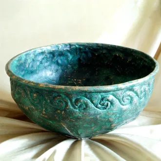 Handmade bathroom sink Bronzo Ellenistico Maestri Ramai 2