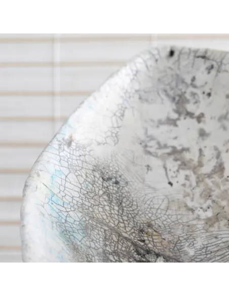 Handmade bathroom sink Giunca handmade in ceramika raku Handmade bathroom sink Giunca handmade in ceramika raku