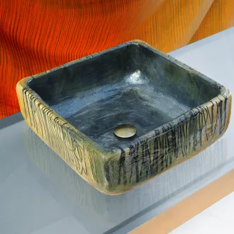 Aufsatzwaschbecken Osaka In Ceramica Raku 2