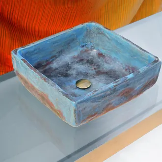 Aufsatzwaschbecken Tokio In Ceramica Raku 2