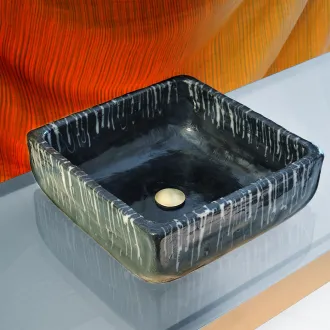 Lavabo Salle De Bain Fujiama En Céramique Raku 2