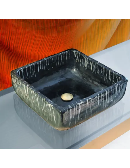 Lavabo Bagno Fujiama In Ceramica Raku Lavabo Bagno Fujiama In Ceramica Raku