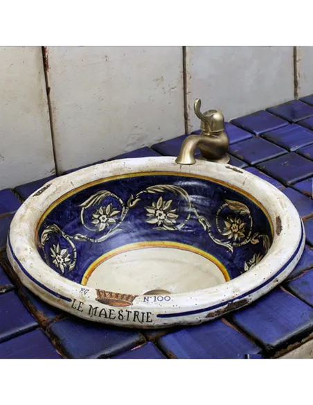 Handmade bathroom sink Ceramica Foglia Maestri Vasari Handmade bathroom sink Ceramica Foglia Maestri Vasari