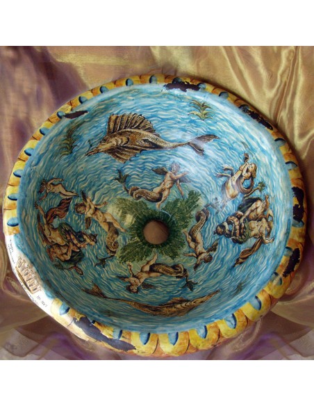 Lavabo Bagno Ceramica Istoriato Maestri Vasari Lavabo Bagno Ceramica Istoriato Maestri Vasari