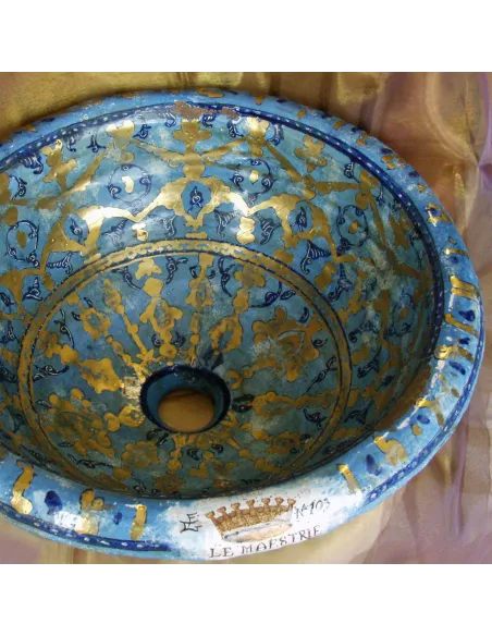 Handmade bathroom sink Ceramica Oro Maestri Vasari Handmade bathroom sink Ceramica Oro Maestri Vasari