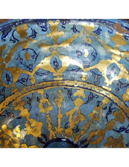 Lavabo Salle De Bain En Céramique Dorée Maestri Vasari