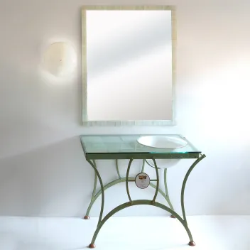 Bathroom cabinet in Murano glass Marco Polo Oro 2