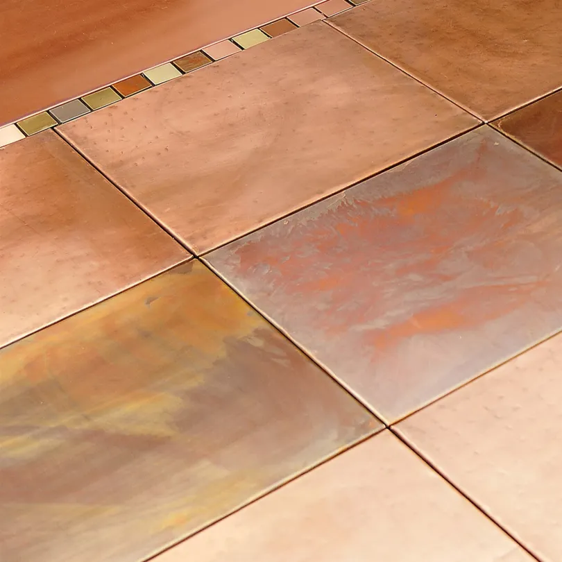 Handgemachte Dekorfliesen aus Metall Rame decorato 30x60 cm