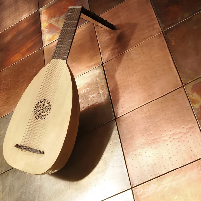 Metal artistic tiles Alpacca satinato 30x60 cm