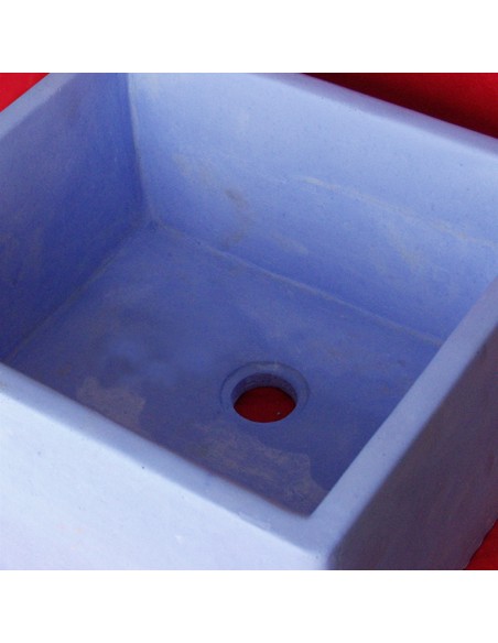 Lavabo En Béton Et Résine Bleu 40x35 Cm Lavabo En Béton Et Résine Bleu 40x35 Cm