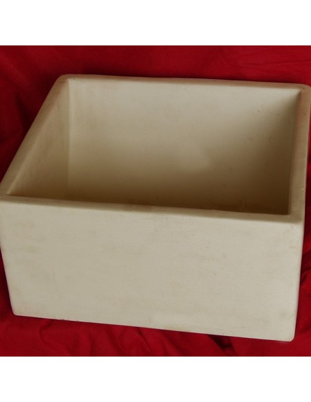 Lavabo in cemento e resina bianco Nuvole 40x35 cm