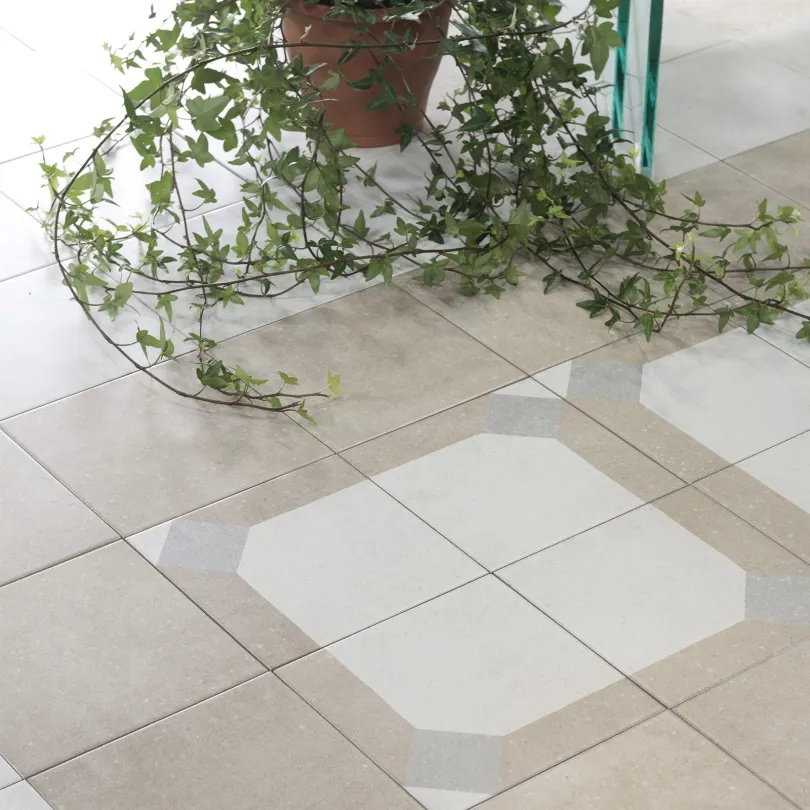 Carrelage décoratif Cassettone 20X20 cm Antidérapantes R10