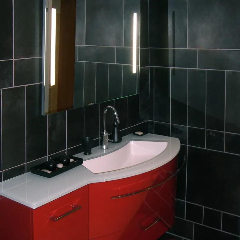 Ceramica artistica in gres Nero Tenue 15x15 cm