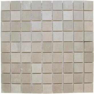 Piastrella mosaico Grigio Chiaro 3x3 cm su Rete 30x30 cm