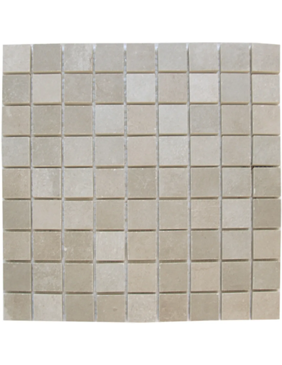 Piastrella mosaico Grigio Chiaro 3x3 cm su Rete 30x30 cm