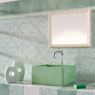 Carrelage décoratif cementi novecento verde 20x20 cm 2