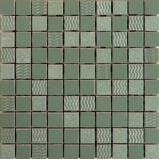 Piastrella decorativa Verde salvia Mosaico 20x20 cm