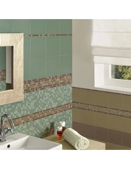 Piastrella decorativa Verde Oliva Mosaico 20x20 cm