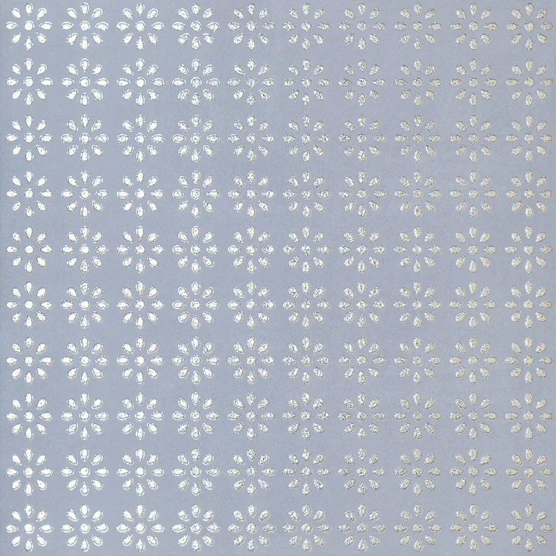 Dekorfliesen Hellblau fiori 20x20 cm