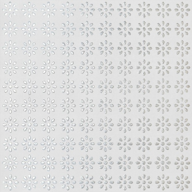 Decor tiles Space Living bianco fiori 20x20 cm