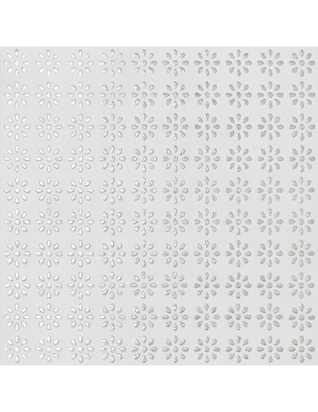 Decor tiles Space Living bianco fiori 20x20 cm Decor tiles Space Living bianco fiori 20x20 cm