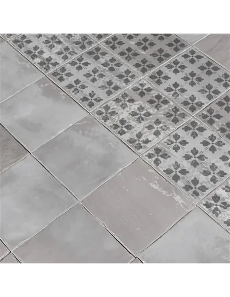 Grey Artistic Tiles Grigio Autentico Decorazione 20x20 cm Grey Artistic Tiles Grigio Autentico Decorazione 20x20 cm
