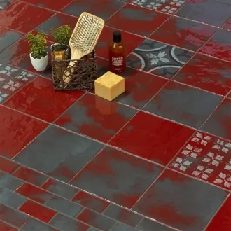 Carrelage décoratif Rosso Avanguardie Decorazione 20x20 cm 2