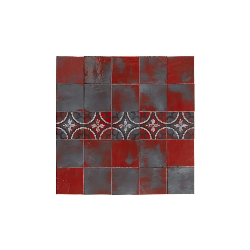 Carrelage décoratif Rosso Avanguardie Pittura 20x20 cm