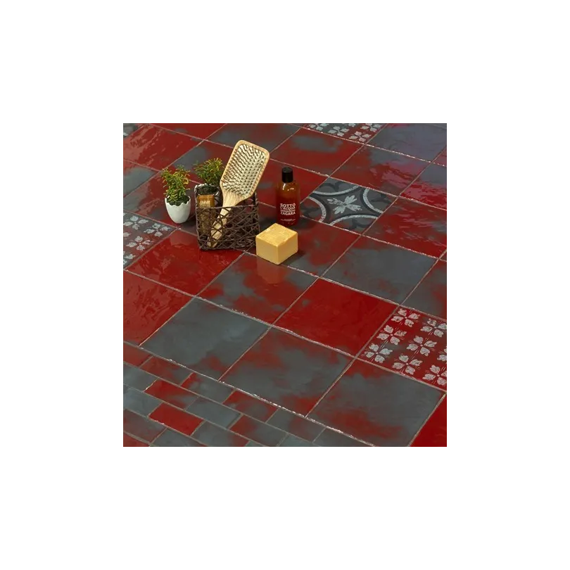 Carrelage décoratif Rosso Avanguardie Pittura 20x20 cm
