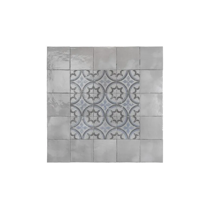 Piastrella decorata Grigio Autentico Pittura 20x20 cm