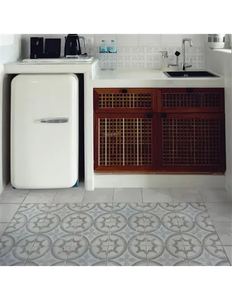 Piastrella decorata Grigio Autentico Pittura 20x20 cm