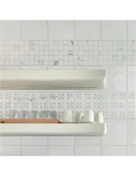 Carrelage décoratif Bianco Classico Decorazione 20x20 cm