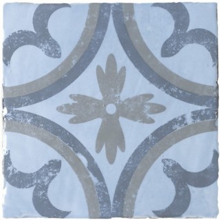 Piastrella decorata Azzurro Contemporaneo Pittura 20x20 cm