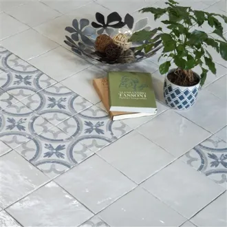 Carrelage décoratif Bianco Classico Pittura 20x20 cm 2
